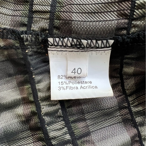 ALEXANDER MCQUEEN 1995 GREEN JACKET MULTICOLOUR STRINGS VINTAGE MADE IN ITALY 40 - Picture 13 of 17